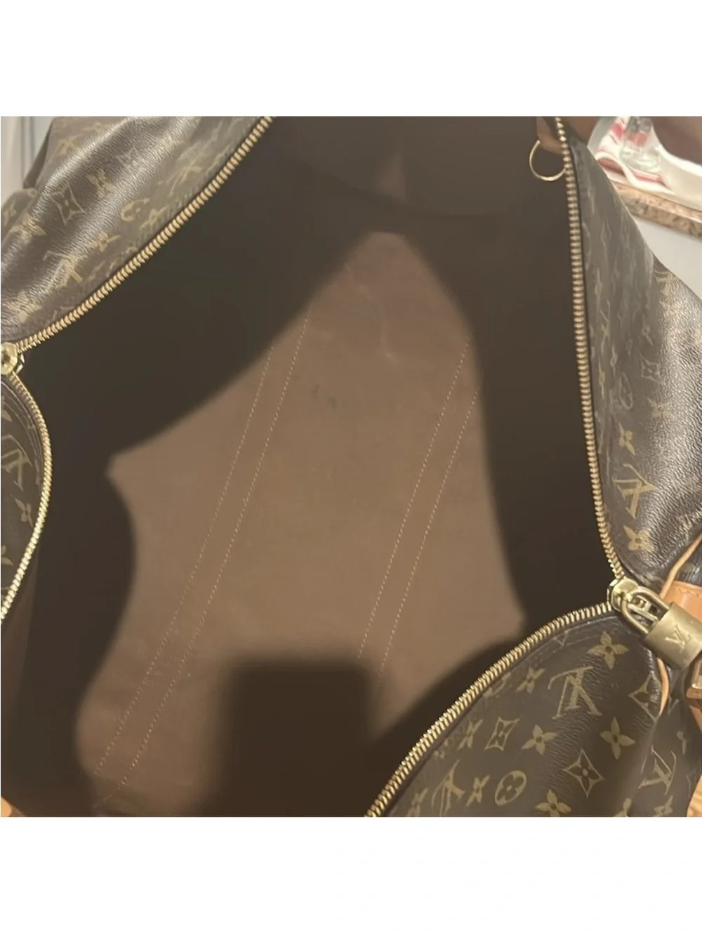 Louis Vuitton Brown Monogram Weekender Duffel 55